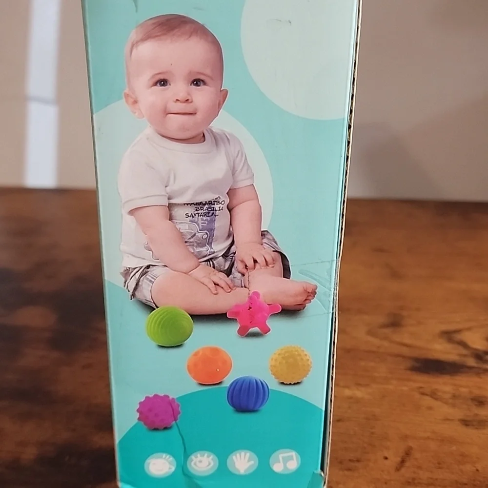 9pcs/Set Baby Sensory Balls Soft Textered Balls Toy Set For Infants,Tactile 6+m
